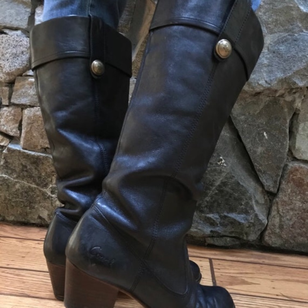 Gorgeous Vintage Leather Tall Coach Boots - Picture 3 of 4